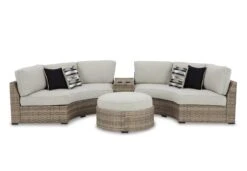 Calworth Modular Outdoor Sectional Set -Ashley P458 861 mod sec set 11