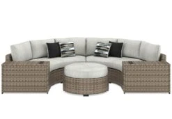 Calworth Modular Outdoor Sectional Set -Ashley P458 861 mod sec set 13