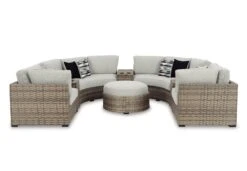 Calworth Modular Outdoor Sectional Set -Ashley P458 861 mod sec set 9