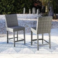 Palazzo Outdoor Tall Barstool (Set Of 2)