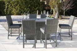 Palazzo Outdoor Bar Table Set -Ashley P520 665 130 set 3