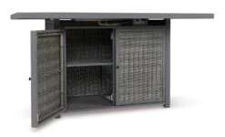 Palazzo Outdoor Bar Table W/ Fire Pit -Ashley P520 665 table 11