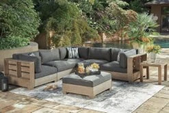 Citrine Park Modular Outdoor Sectional Set -Ashley P660 P804 mod sec set 3