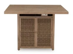 Walton Bridge Outdoor Bar Table W/ Fire Pit 10 Walton Bridge Outdoor Bar Table W/ Fire Pit -Ashley P749 665 bar table 4 1