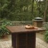 Paradise Trail Outdoor Fire Pit Bar Table