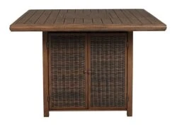 Paradise Trail Outdoor Fire Pit Bar Table -Ashley P750 665 table 5 1