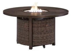 Paradise Trail Round Fire Pit Table -Ashley P750 776 table 6