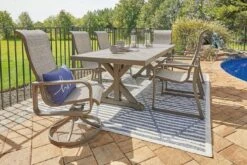 Beachcroft Outdoor Dining Set W/ Beach Front Sling Chairs 28 Beachcroft Outdoor Dining Set W/ Beach Front Sling Chairs -Ashley P791 625 P323 601A set 2