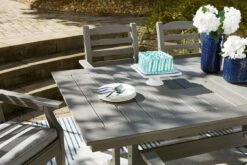 Visola Outdoor Dining Set W/ Bench -Ashley P802 625 table 5 1