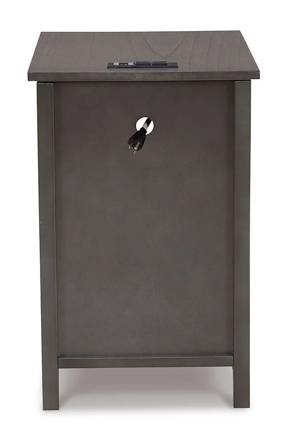 Treytown Chairside End Table (Gray) 12 Treytown Chairside End Table (Gray) - Image 12