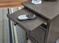 Treytown Chairside End Table (Gray) 14 Treytown Chairside End Table (Gray) -Ashley T300 317 table 3
