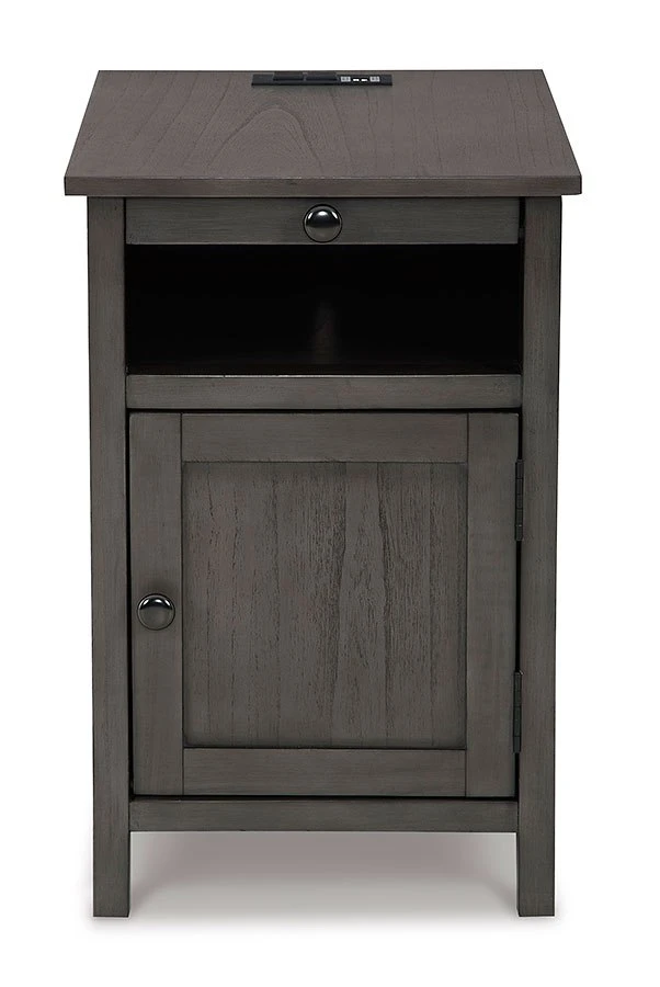 Treytown Chairside End Table (Gray) 8 Treytown Chairside End Table (Gray) - Image 8