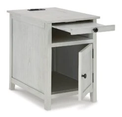 Treytown Chairside End Table (Antique White) -Ashley T300 517 table 10