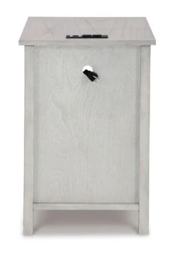 Treytown Chairside End Table (Antique White) -Ashley T300 517 table 12