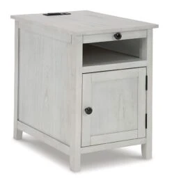 Treytown Chairside End Table (Antique White) -Ashley T300 517 table 9