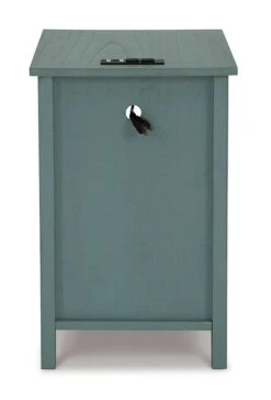 Treytown Chairside End Table (Teal) -Ashley T300 717 table 12