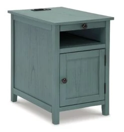 Treytown Chairside End Table (Teal) -Ashley T300 717 table 9