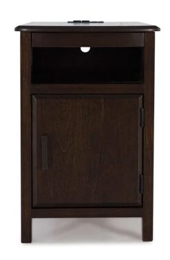 Devonsted Chairside End Table (Dark Brown) -Ashley T310 217 table 5