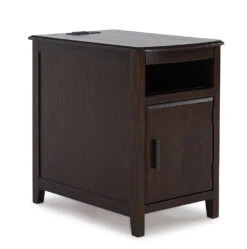 Devonsted Chairside End Table (Dark Brown) -Ashley T310 217 table 6