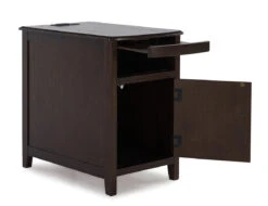 Devonsted Chairside End Table (Dark Brown) -Ashley T310 217 table 7