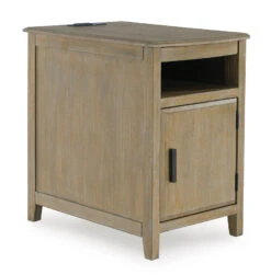 Devonsted Chairside End Table (Light Brown) -Ashley T310 317 table 6