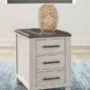 Darborn Chairside End Table W/ USB Charging Ports