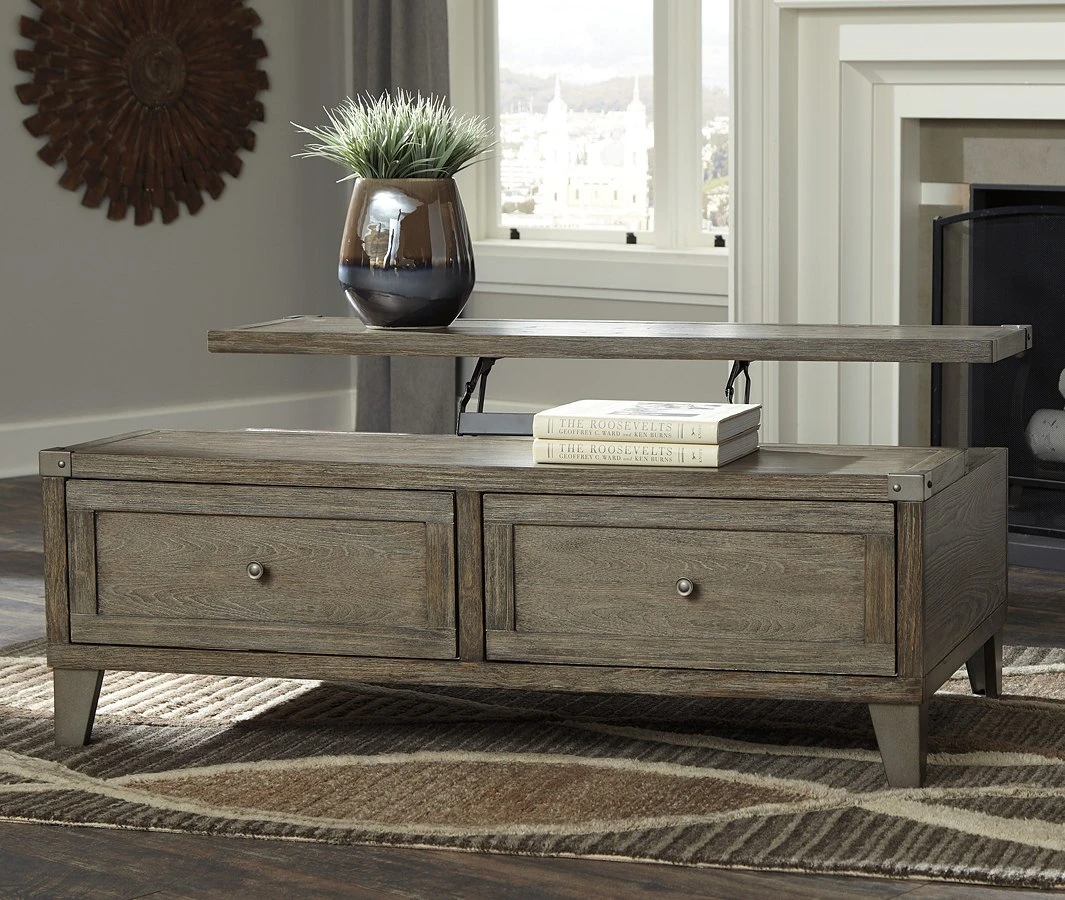 Chazney Lift Top Cocktail Table 2 Chazney Lift Top Cocktail Table - Image 2