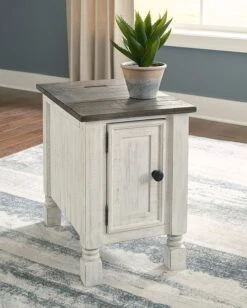 Havalance Chairside End Table W/ USB Charging Port