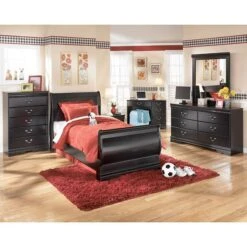 Huey Vineyard Youth Sleigh Bedroom Set -Ashley sig B128 A youth sl br set 1