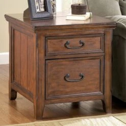 Woodboro End Table W/ Work Center