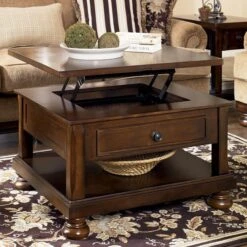 Porter Lift-Top Occasional Table Set -Ashley sig T697 0 OPEN 2